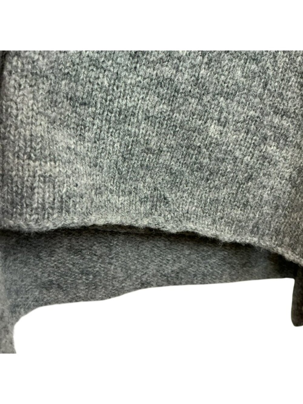 Cabi Lamb’s Wool Hooded Open Front Cardigan Womens Large Gray - Picture 8 of 11